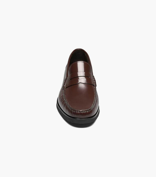 Florsheim men's Berkley Flex Moc Toe Penny Loafer Burgundy