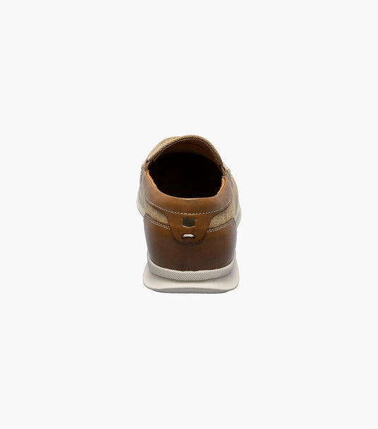 Florsheim Men's Montigo  Canvas Moc Toe Venetian Loafer Sand