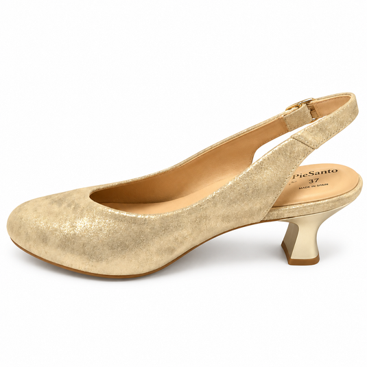 PieSanto Women's Slingback Kit Pump 240230 Beige