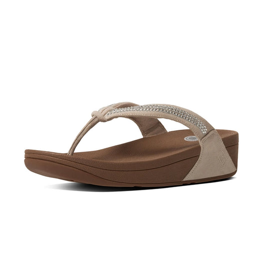 Fitflop Women's Crystal Swirl Flip Flop Nude