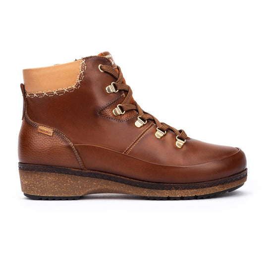 Pikolinos women's GRANADA W0W-8676 lace and zip fastening ankle boots Cuero