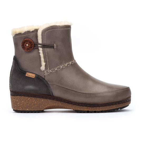 Pikolinos Women's GRANADA zip fastening Flat ankle boots Dark Gray