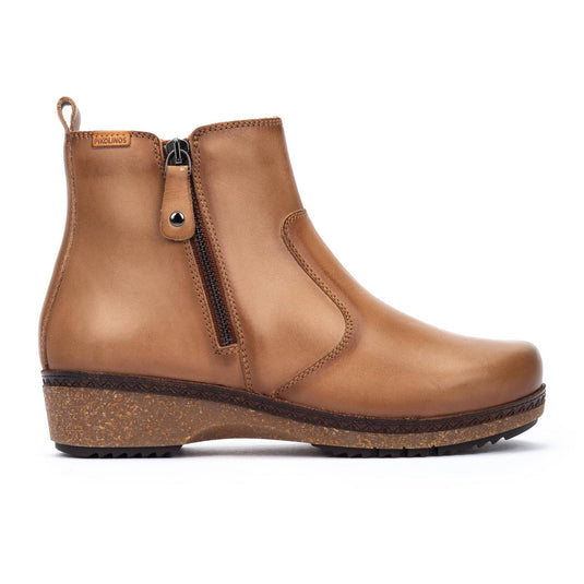 Pikolinos Women’s Granada Leather Zip Ankle Boots Castor
