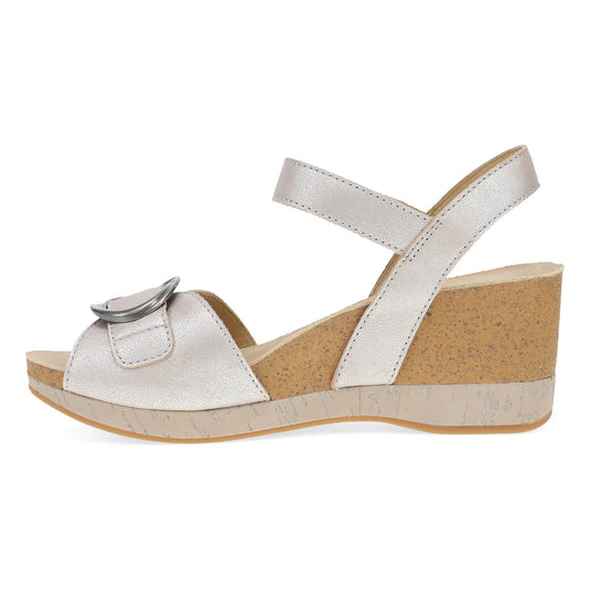 Dansko Women's Stella Wedge Sandal Pearl
