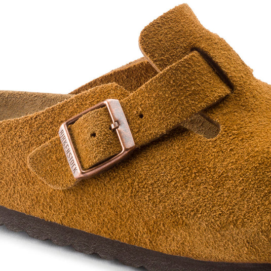 Birkenstock Sandals Boston Mink Suede Leather