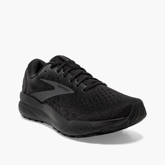 Brooks Men's Ghost 16 Sneaker Black/Black/Ebony