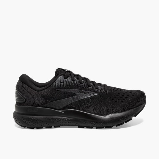 Brooks Men's Ghost 16 Sneaker Black/Black/Ebony