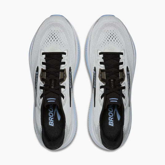 Brooks Men's Ghost 18 Sneaker White/Black/Open Air