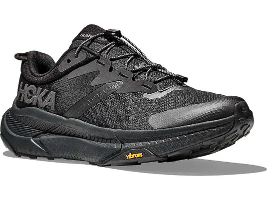 Hoka One One Mens Transport Trail Sneaker Black/Black