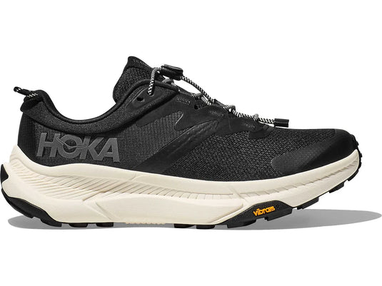 Hoka One One Mens Transport Trail Sneaker Black/ Alabaster