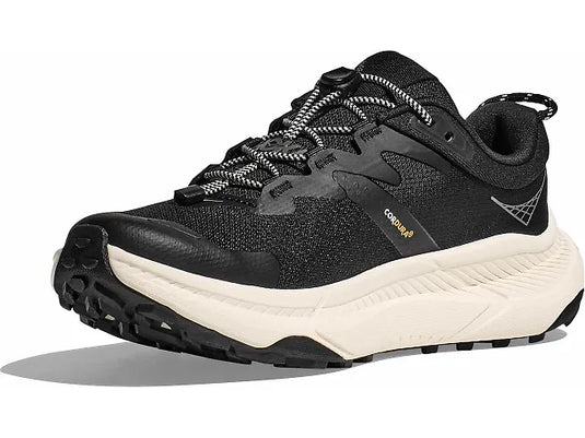 Hoka One One Mens Transport Trail Sneaker Black/ Alabaster