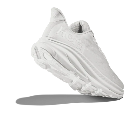 Hoka One One Women's Clifton 9 Sneaker WHITE / WHITE