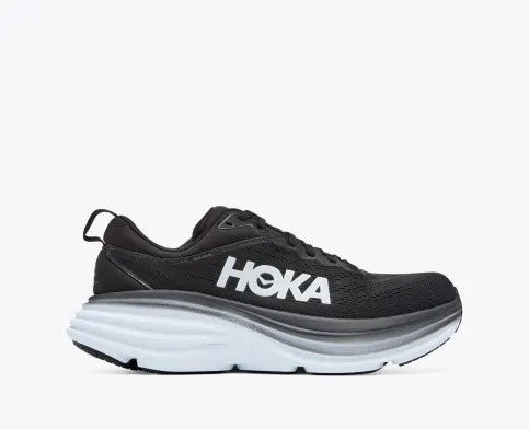 Hoka One One Women's Bondi 8 Sneaker Black/White