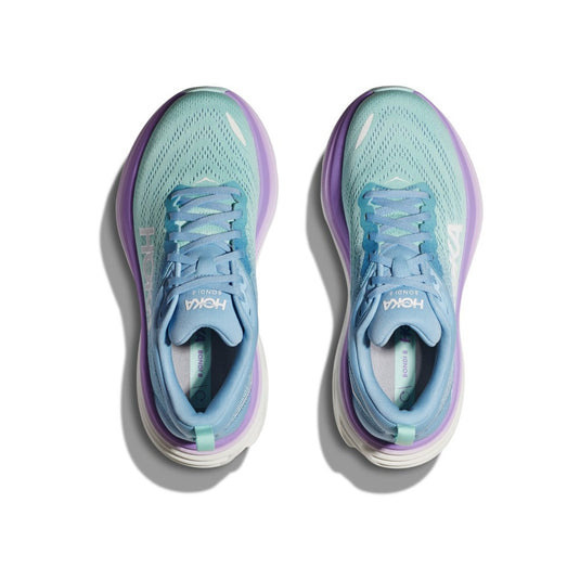 Hoka One One Women's Bondi 8 Sneaker Airy Blue/Sunlit Ocean