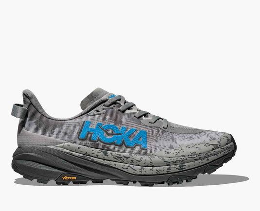 HOKA Men's Speedgoat 6 Trail Shoe Galactic Grey / Hoka Blue
