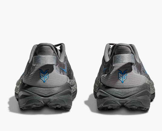 HOKA Men's Speedgoat 6 Trail Shoe Galactic Grey / Hoka Blue
