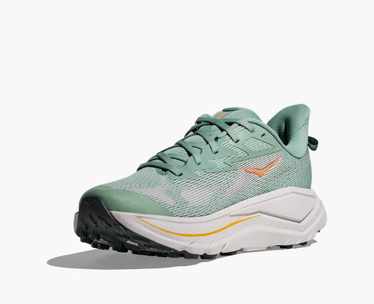 Hoka One One Women's Challenger 8 Trail Running Sneaker Jade / Cosmic grey