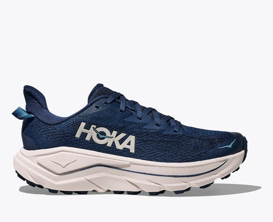 Hoka One One Women's Challenger 8 Trail Running Sneaker Midnight blue / grout