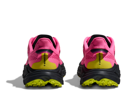 Hoka One One Women's Challenger 8 Trail Running Sneaker NEON ROSE / BLACK