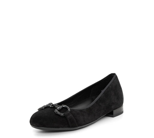 Ara Siena Women's Chain Ballet Flat Black