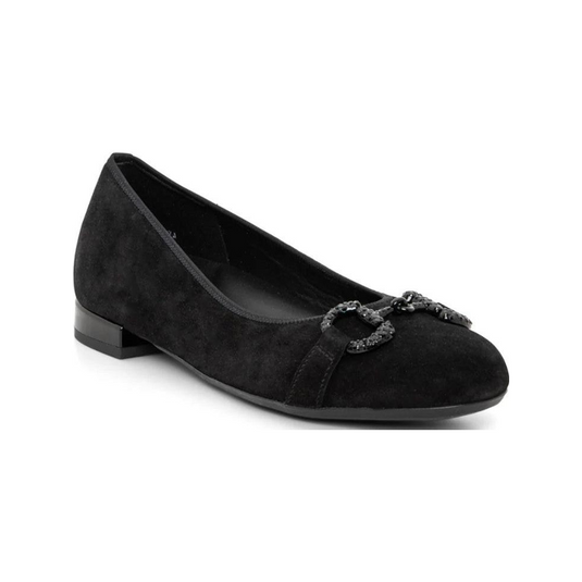 Ara Siena Women's Chain Ballet Flat Black