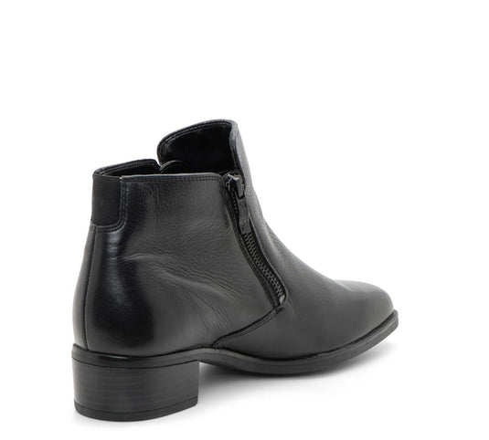 Ara Cervocalf Gem Women's Double Zip Ankle Boot- Black