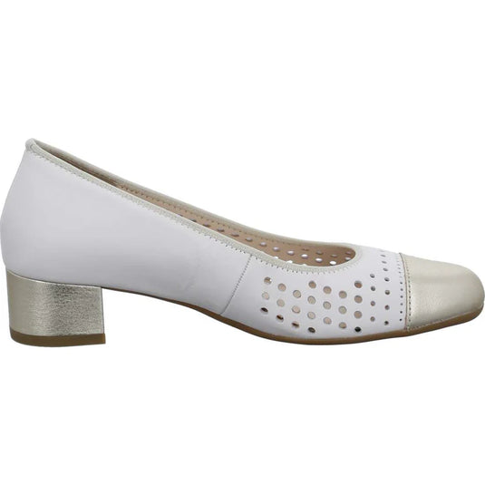 Ara Women's Nizza 2.0 12-35819 Block Heel Cream