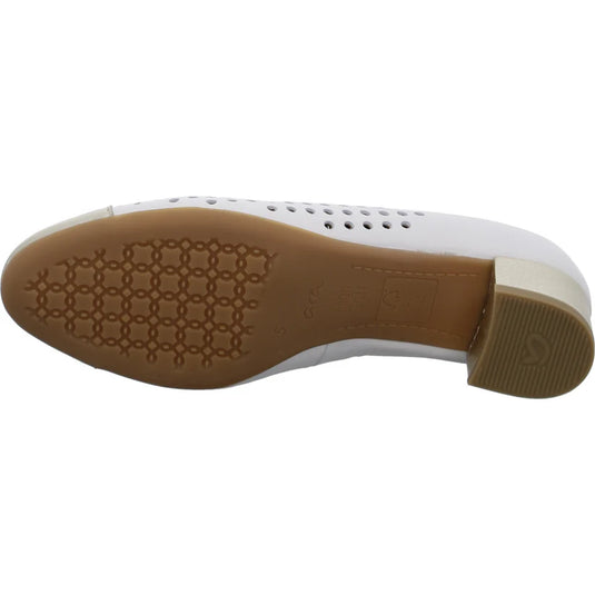 Ara Women's Nizza 2.0 12-35819 Block Heel Cream