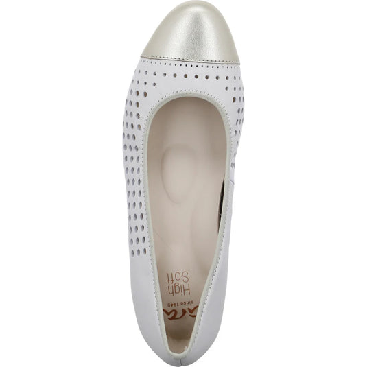 Ara Women's Nizza 2.0 12-35819 Block Heel Cream