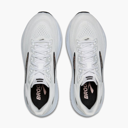 Brooks Women's Ghost 18 Sneaker White/Black/Rose Gold