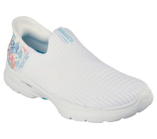 Skechers Women's Slip-ins Go Walk 6-White / Turquoise