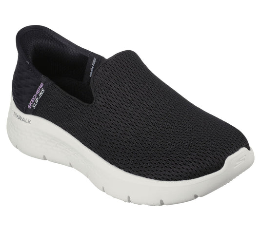 Skechers Women's GO WALK Flex-Relish Slip-ins Hands Free Black/White