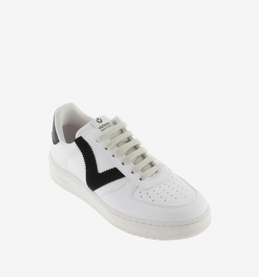 Victoria Madrid Contrast Faux Women's Leather Sneakers Negro