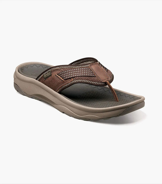 Florsheim Men's Sandal Tread lite Thong Sandal Brown