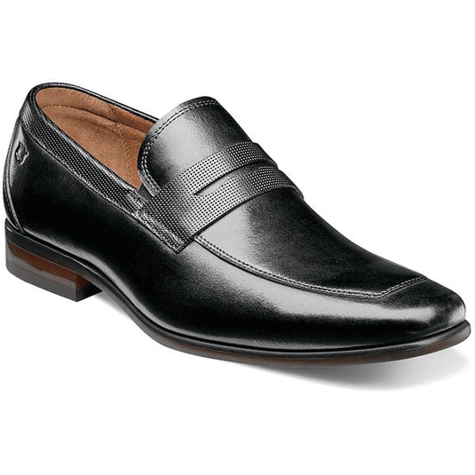 Florsheim Men's Postino Moc Toe Penny Loafer Black