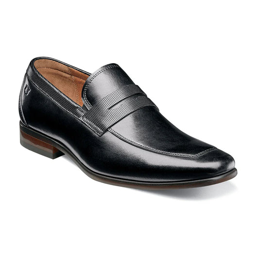 Florsheim Men's Postino Moc Toe Penny Loafer Black