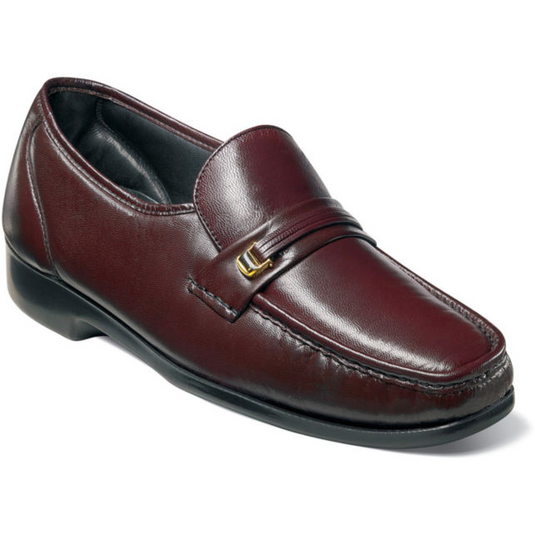 Florsheim Men's Riva Moc Toe Bit Loafer Burgundy