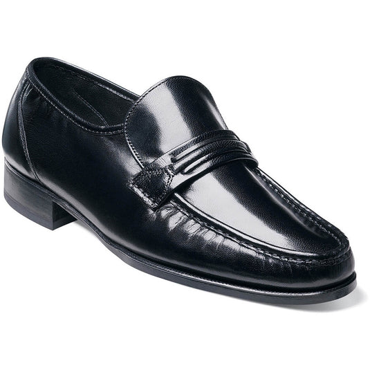 Florsheim Men's Como Moc Toe Strap Loafer Black