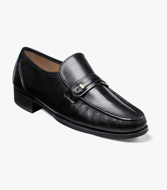Florsheim Men's Como Imperial Moc Toe Bit Loafer Black