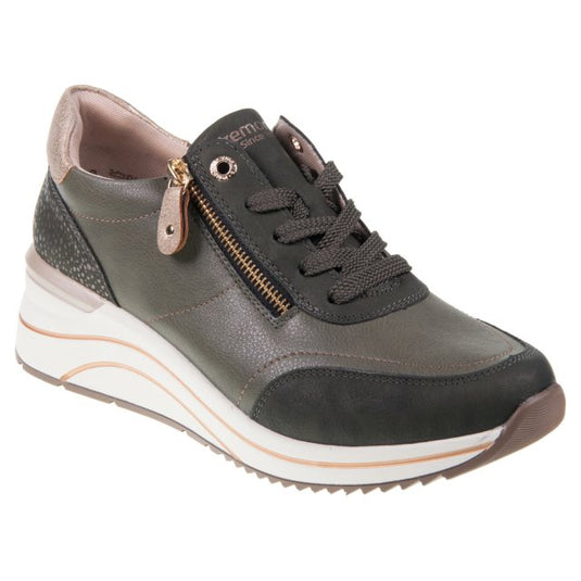 Remonte Women's Eleni Sneaker Forrest/Antibrass/Moor/Ginger