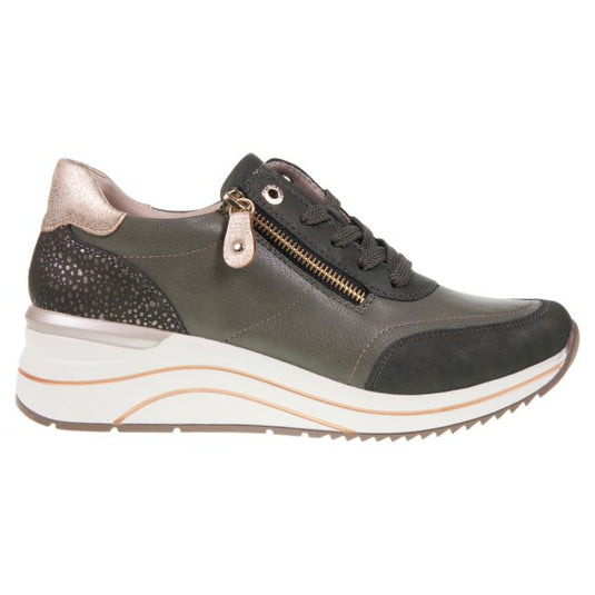 Remonte Women's Eleni Sneaker Forrest/Antibrass/Moor/Ginger