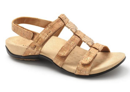 Vionic Women's Amber Sandals Gold Cork