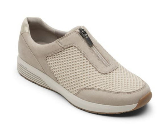 Rockport Women's Trustride Prowalker Zip Sneaker Vanilla