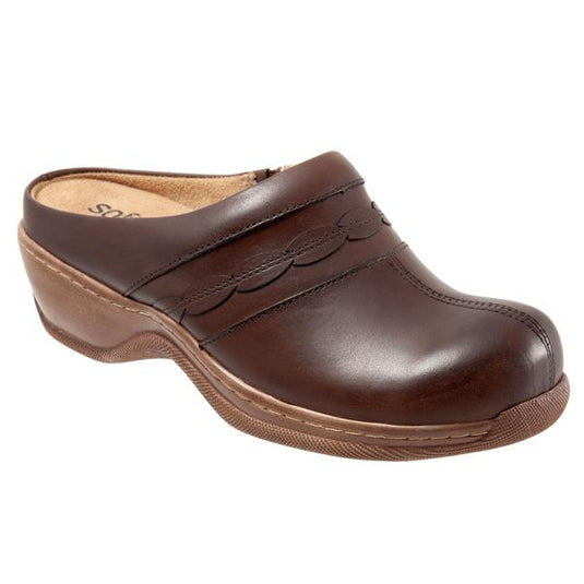 Softwalk Women's Amber Clogs Dark brown