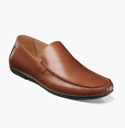 Florsheim Men's TALLADEGA Moc Toe Venetian Driver Cognac