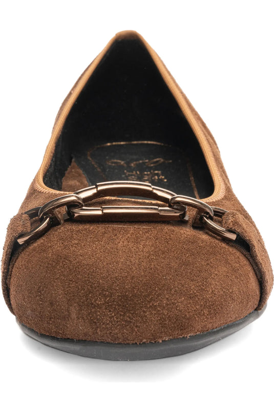 Ara Women's Ballet flats Siene Brown Suede