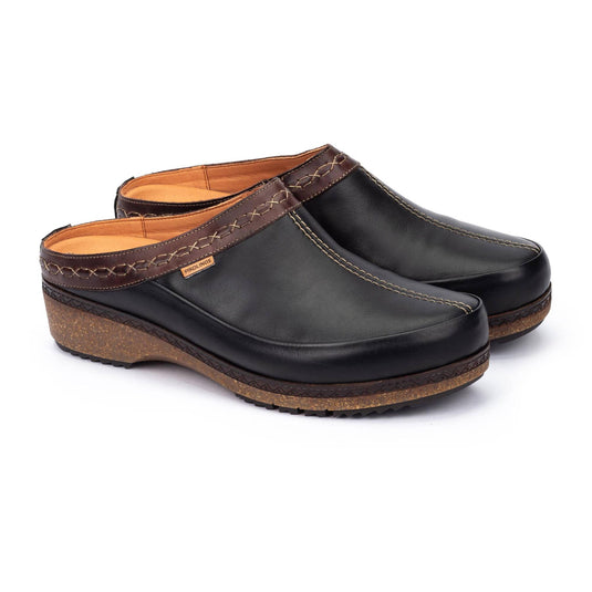 Pikolinos Women's GRANADA W0W-3922 leather clogs Black
