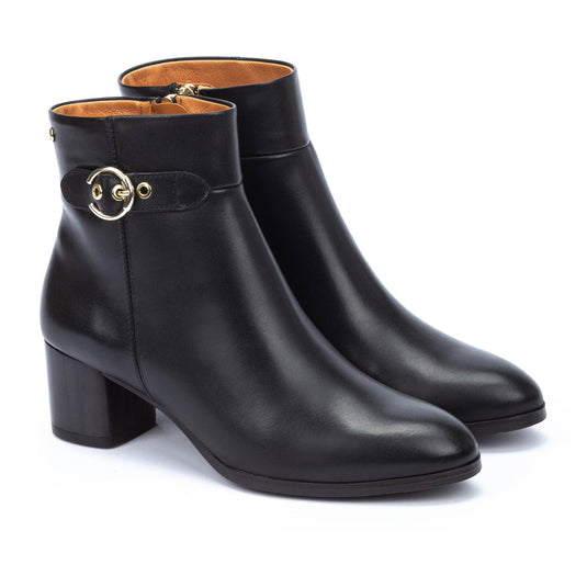 Pikolinos Women's CALAFAT W1Z Wide heel ankle boots Black