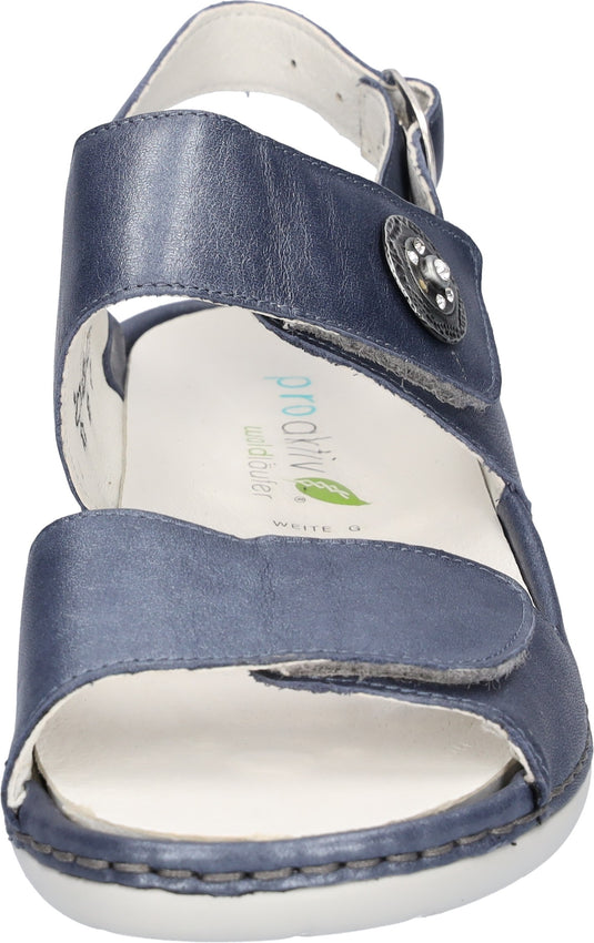 Waldlaufer Women's Gunna Sandal Pearl jeans