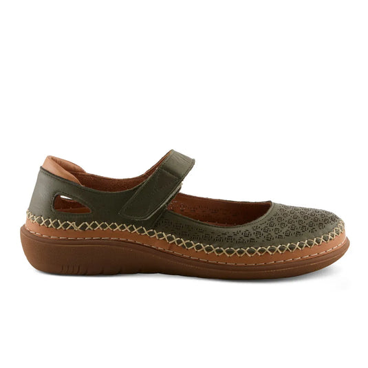 Spring Step Women's Janah Mary Jane Shoe Olive Green